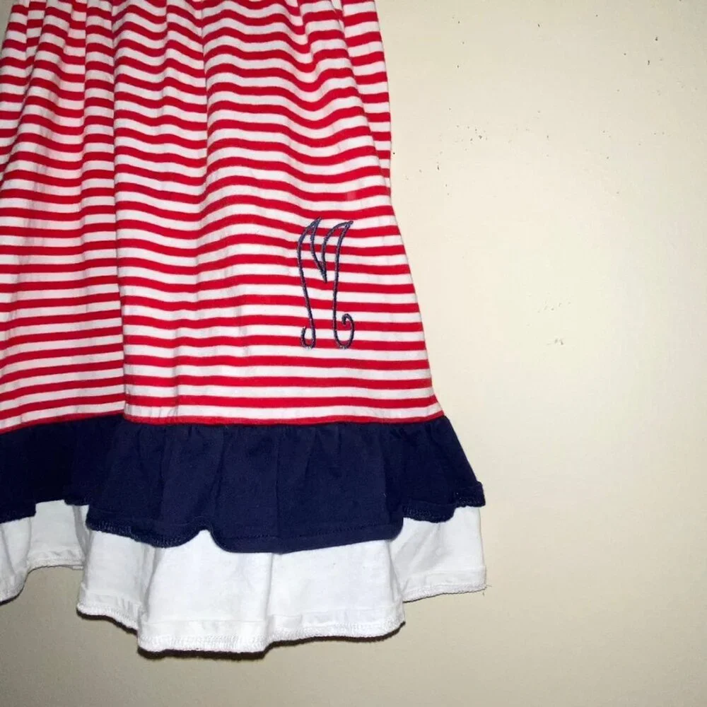 M Monogram Patriotic Dress